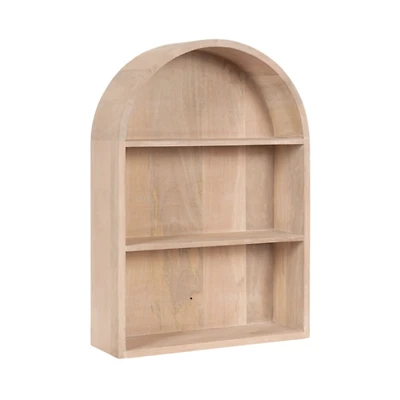 Natural 3-Tier Arch Arcott Wall Shelf