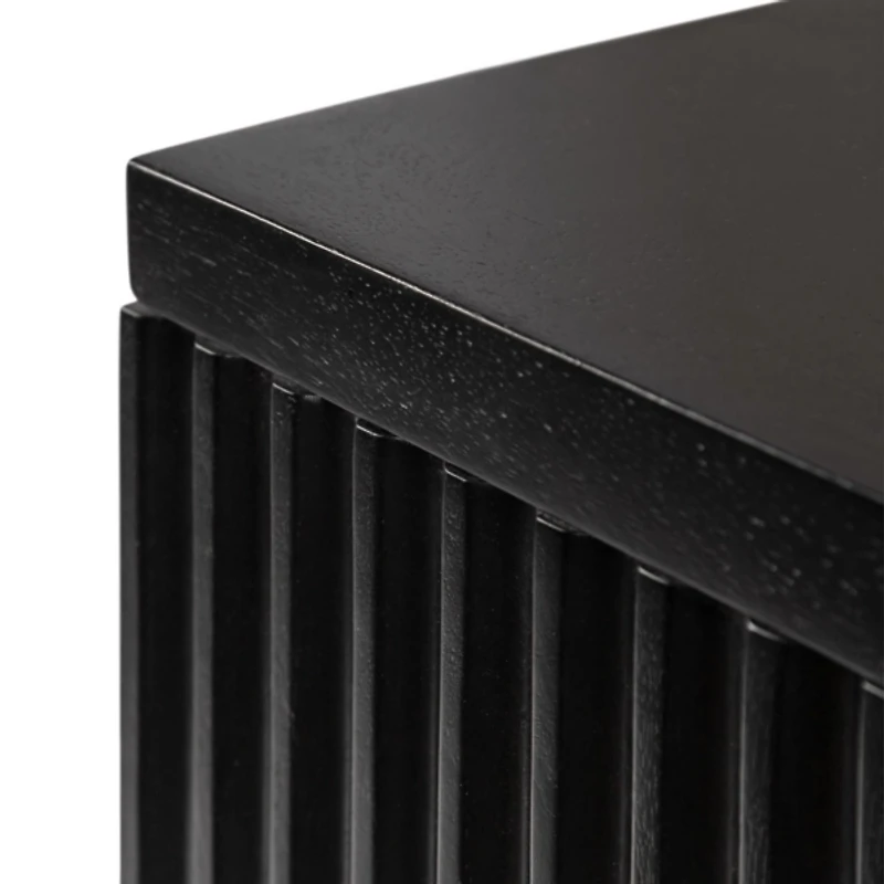 Black Furrow Cabinet Wall Shelf