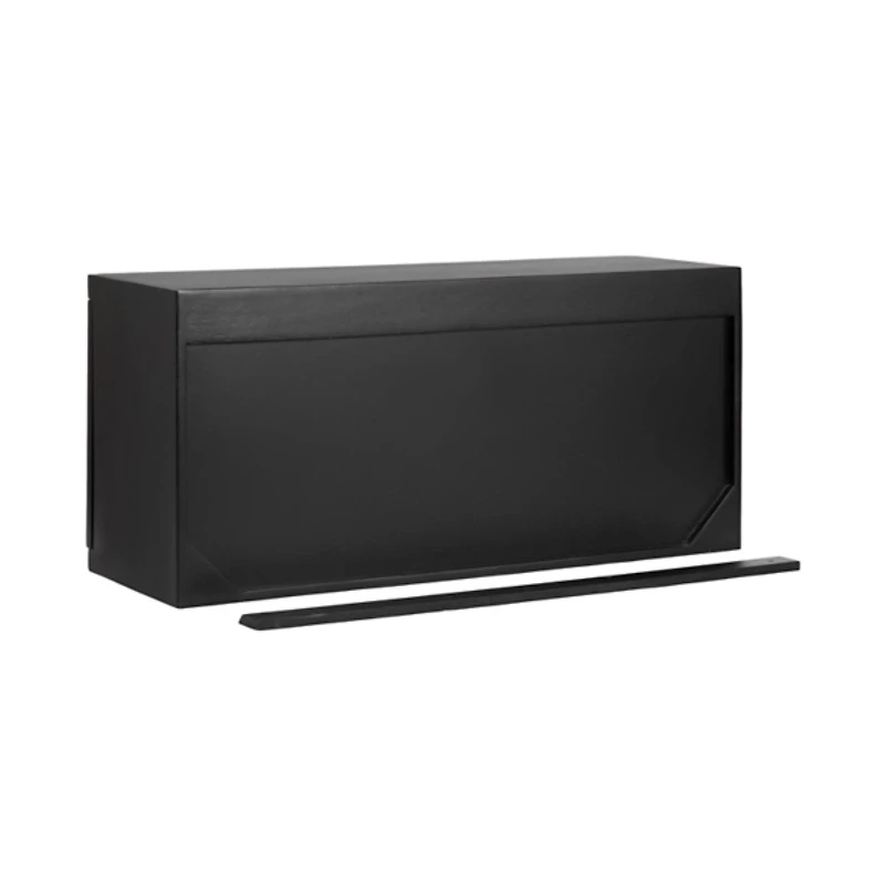 Black Furrow Cabinet Wall Shelf