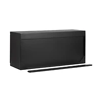 Black Furrow Cabinet Wall Shelf