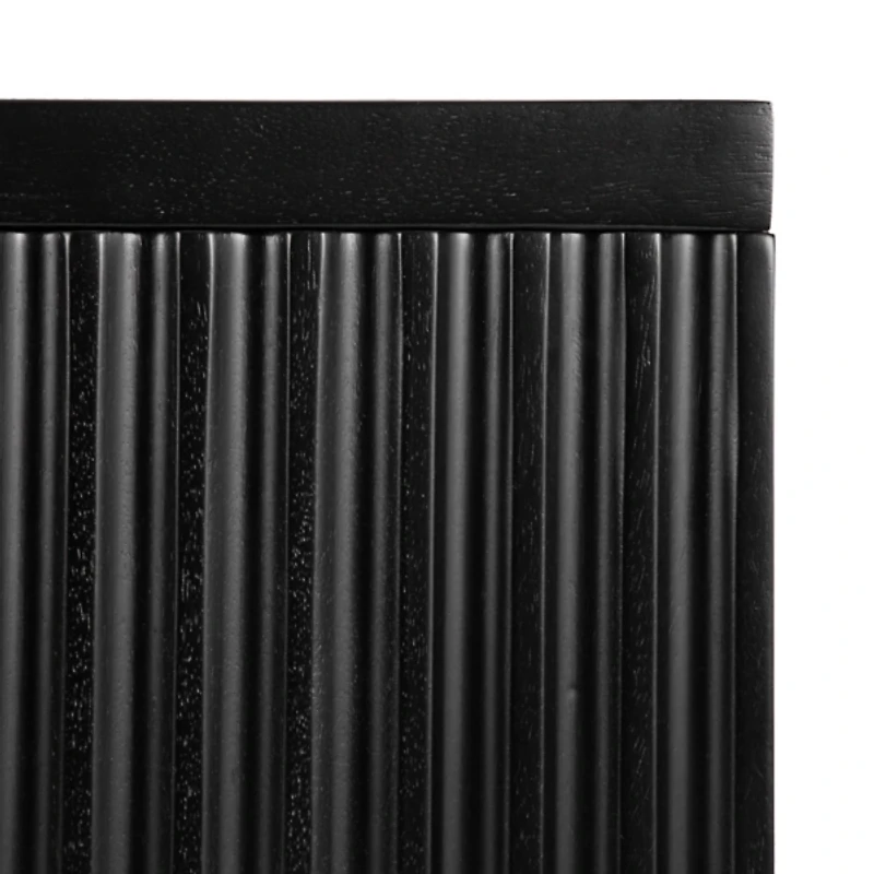 Black Furrow Cabinet Wall Shelf