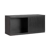 Black Furrow Cabinet Wall Shelf