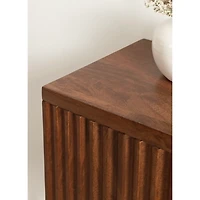 Brown Furrow Cabinet Wall Shelf
