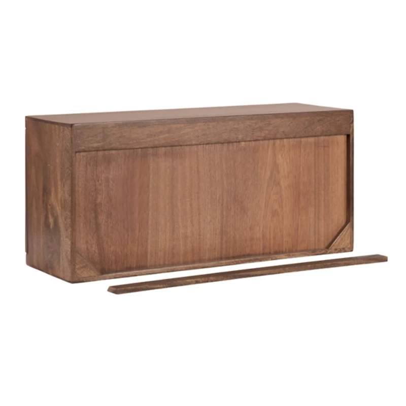 Brown Furrow Cabinet Wall Shelf