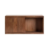 Brown Furrow Cabinet Wall Shelf