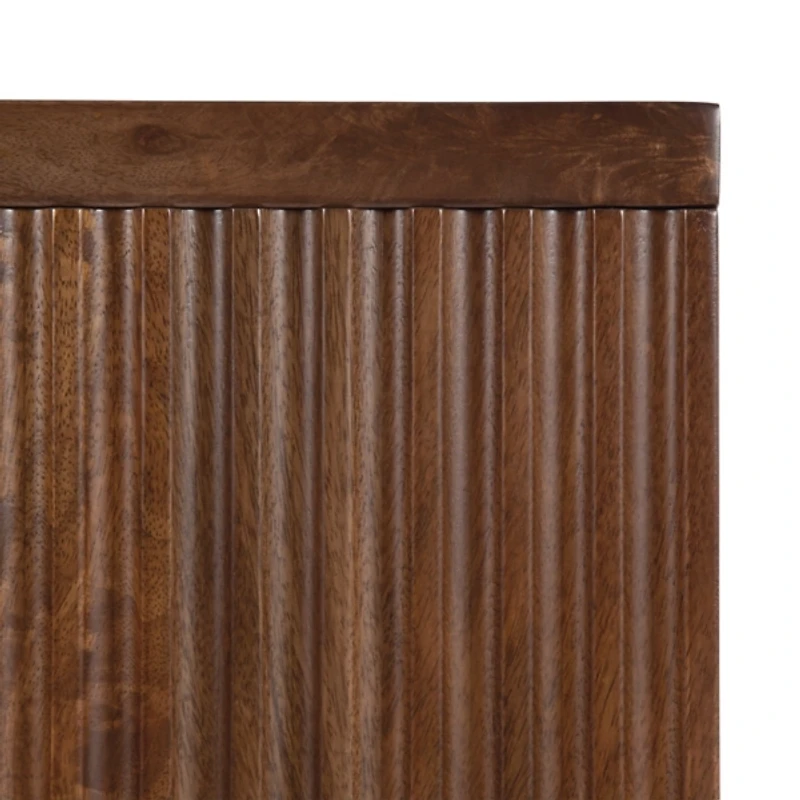 Brown Furrow Cabinet Wall Shelf