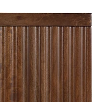 Brown Furrow Cabinet Wall Shelf