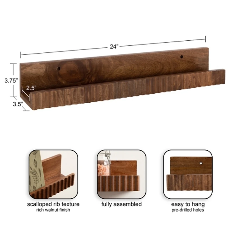 Furrow Floating Shelves