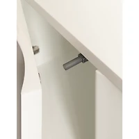 White Scalloped Cabinet Wall Shelf