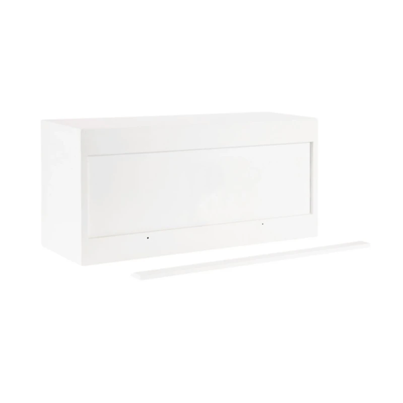 White Scalloped Cabinet Wall Shelf