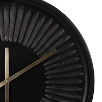 Black Numberless Round Clock