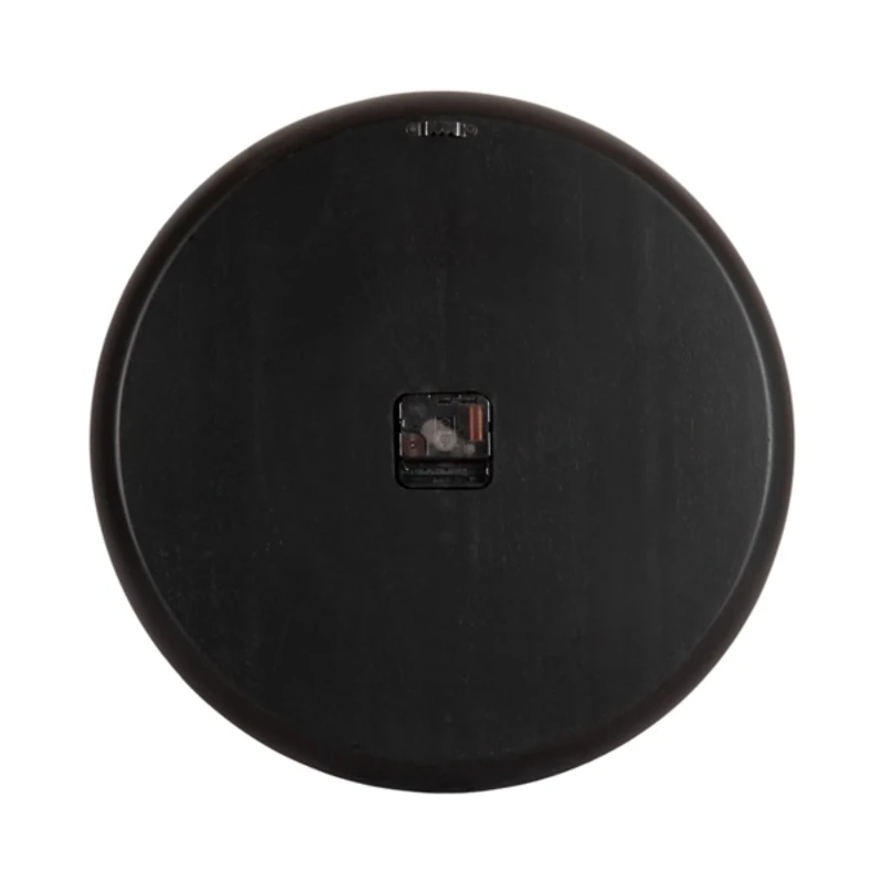Black Numberless Round Clock