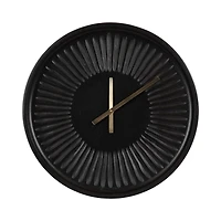 Black Numberless Round Clock