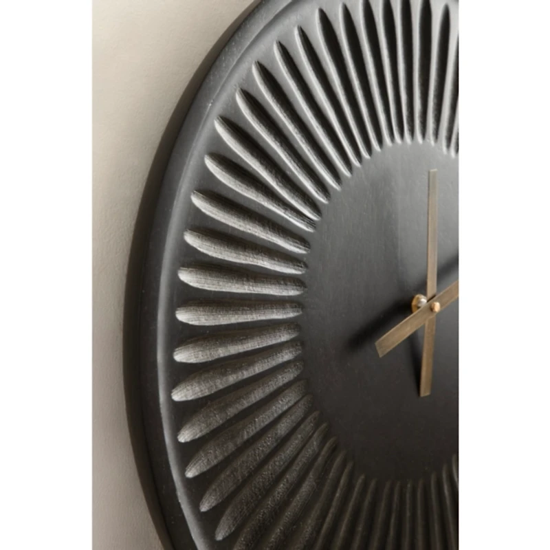 Black Numberless Round Clock