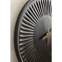 Black Numberless Round Clock