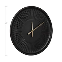 Black Numberless Round Clock