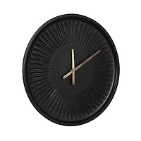 Black Numberless Round Clock