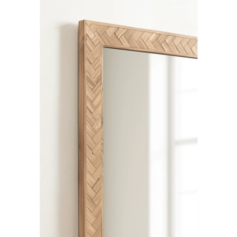 Braywood Chevron Rectangle Wall Mirror