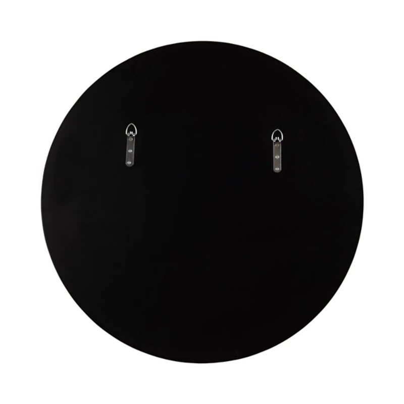 Round Gold Rippled Wall Mirror