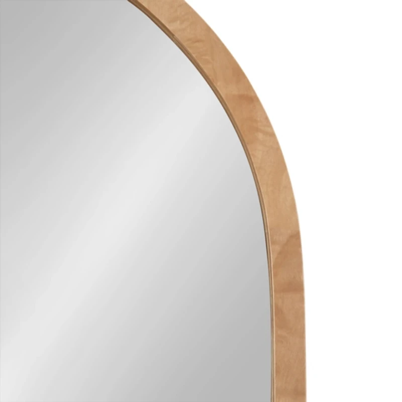 Natural Burlwood Arch Wall Mirror