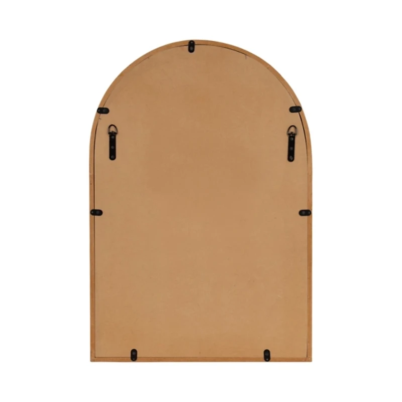 Natural Burlwood Arch Wall Mirror