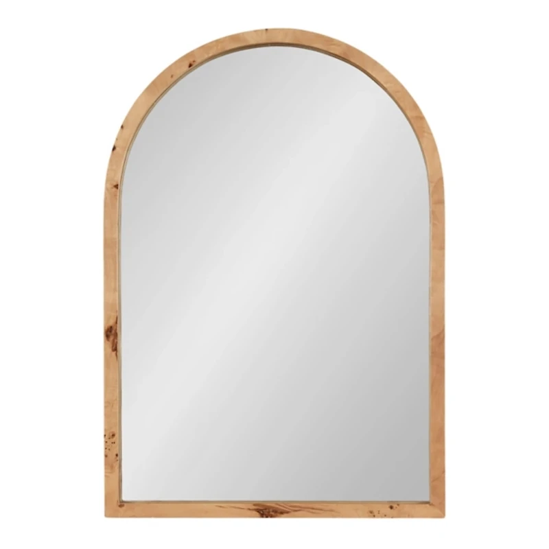 Natural Burlwood Arch Wall Mirror