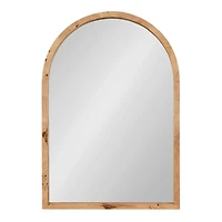 Natural Burlwood Arch Wall Mirror