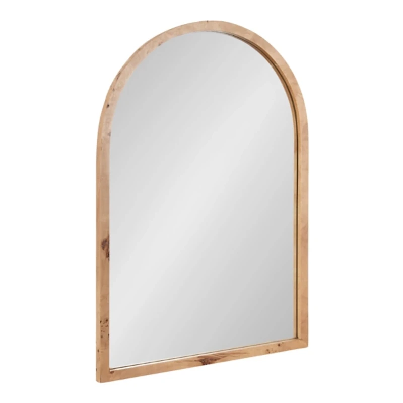 Natural Burlwood Arch Wall Mirror