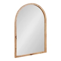 Natural Burlwood Arch Wall Mirror