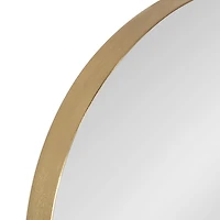 Gold Rollo Metal Wall Mirrors, Set of 3