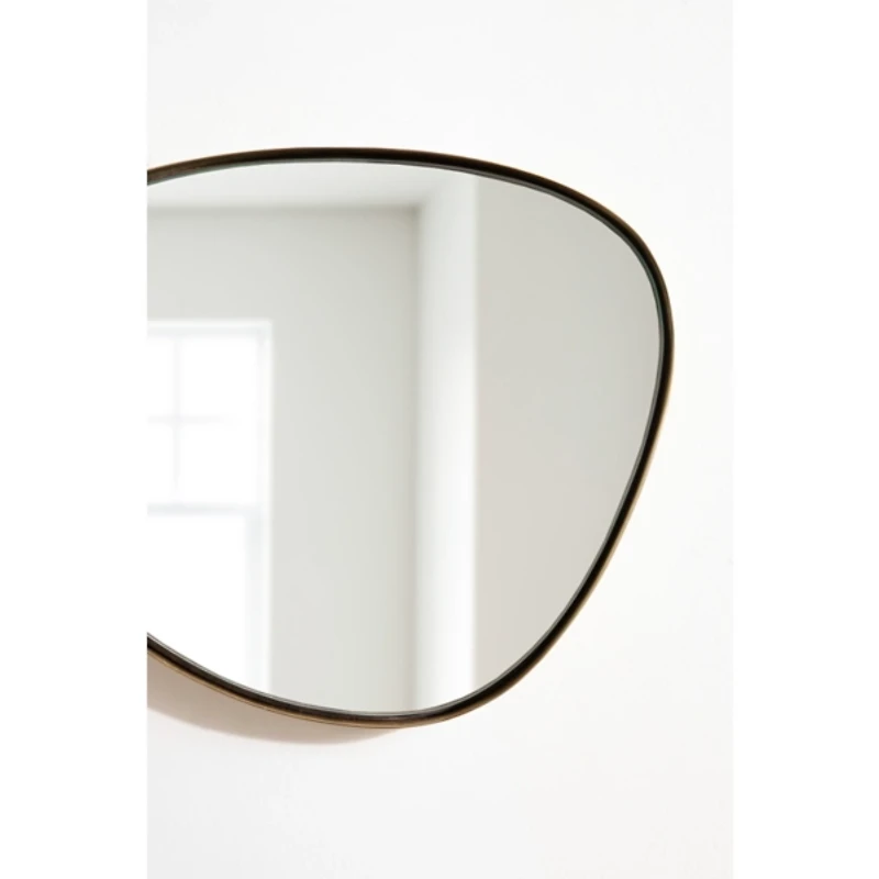 Gold Rollo Metal Wall Mirrors, Set of 3