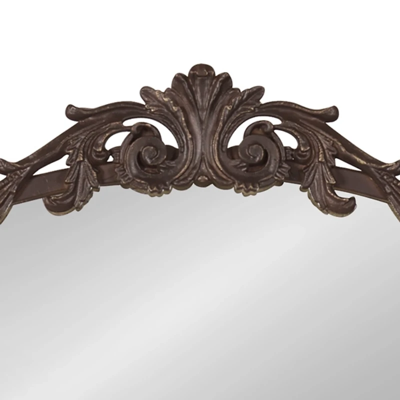 Bronze Baroque Arch Wall Mirror