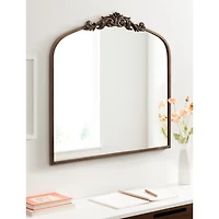Bronze Baroque Arch Wall Mirror