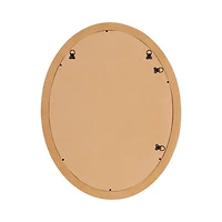 Natural Burlwood Oval Wall Mirror