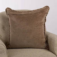 Taupe Velvet Lennon Pillow