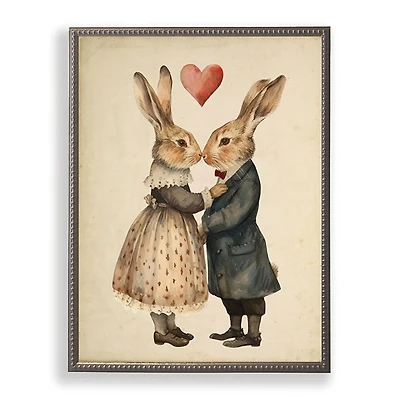 Vintage Bunnies Framed Art Print