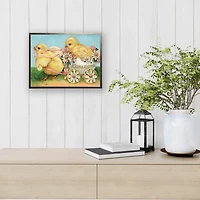 Two Chicks on Easter Framed Art Print