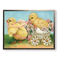 Two Chicks on Easter Framed Art Print