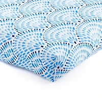 Blue Medallion Patterned Outdoor Chair Cushion