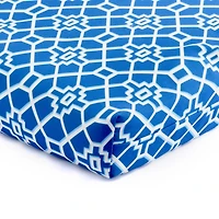 Blue Trellis Outdoor Seat Cushion
