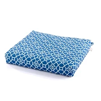Blue Trellis Outdoor Seat Cushion