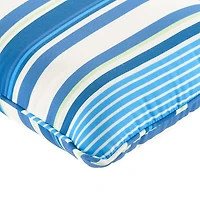Blue Striped Outdoor Pillow