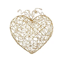 Gold Wire Heart Locket Decoration