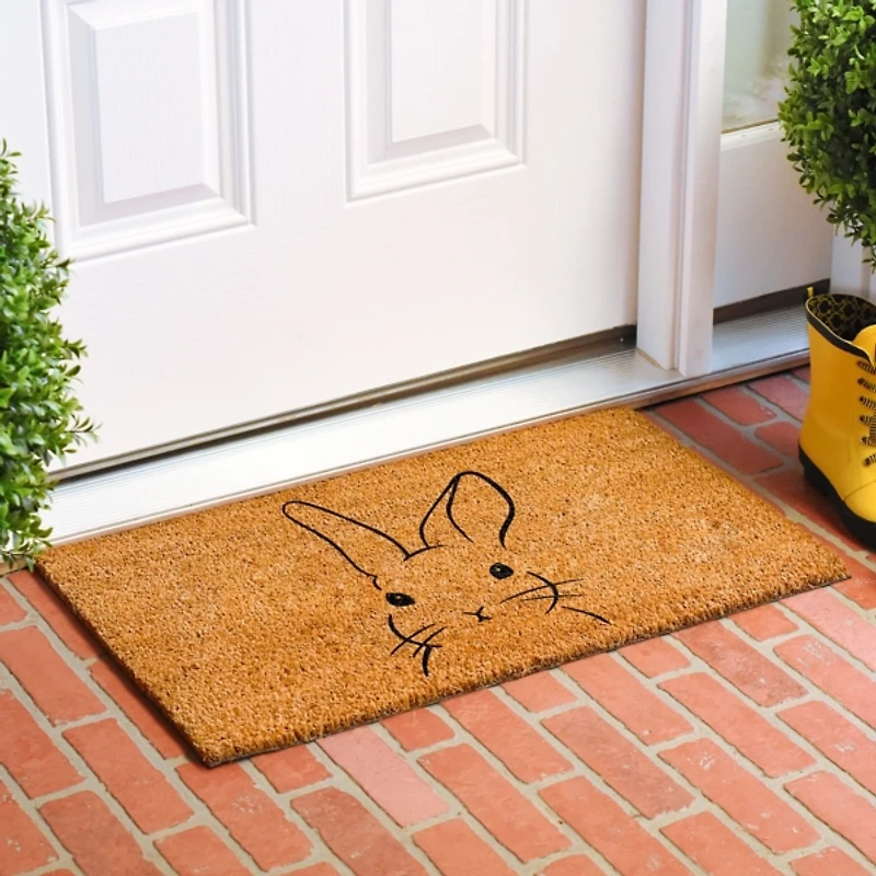 Buny Silhouttte Coir Doormat, 36x24