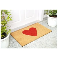 Heart Coir Doormat