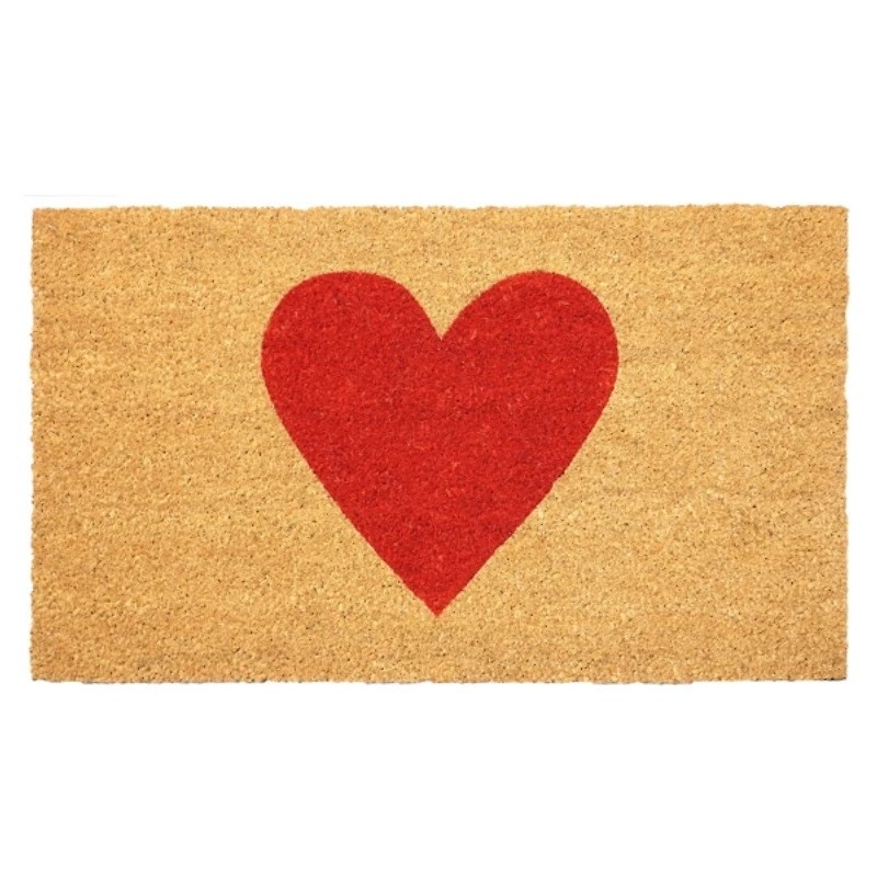 Heart Coir Doormat