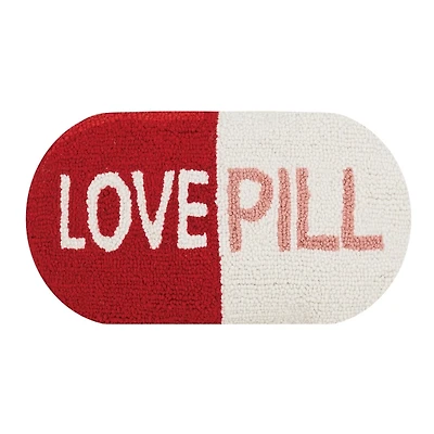 Love Pill Shaped Hooked Pillow