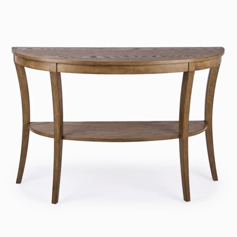 Tyler Toasted Oak Demilune Console Table