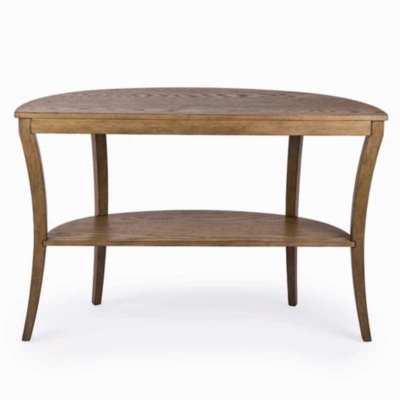 Tyler Toasted Oak Demilune Console Table