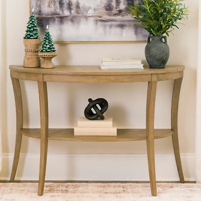 Tyler Toasted Oak Demilune Console Table